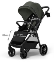 Carucior Kinderkraft Grande 2 Mystic Green (KSGRAN02GRE0000) imaginea #8 — magazin online Desire.md