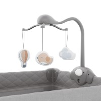 Pătuț pliabil Kinderkraft Leody UP Grey (KCLEODUPGRY00AC) imaginea #3 — magazin online Desire.md