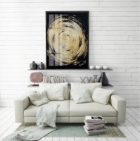 Pictură ArtShop Abstract Gold Circle 60x90cm (PA98)