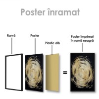 Pictură ArtShop Abstract Gold Circle 60x90cm (PA98-LL) imaginea #2 — magazin online Desire.md