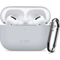 Husă pentru căști Tech-Protect Silicone Hook Apple Airpods Pro 3 Crayon Grey