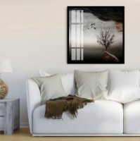 Pictură ArtShop Abstract Landscape in Gray Tones 100x100cm (PA110)