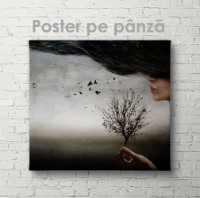 Pictură ArtShop Abstract Landscape in Gray Tones 100x100cm (PA110-PL) imaginea #3 — magazin online Desire.md