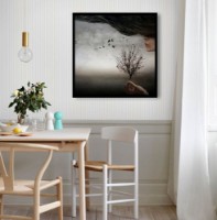 Pictură ArtShop Abstract Landscape in Gray Tones 40x40cm (PA110-XL-L)