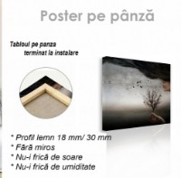 Pictură ArtShop Abstract Landscape in Gray Tones 40x40cm (PA110-XL-PL) imaginea #2 — magazin online Desire.md