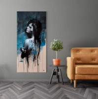 Pictură ArtShop Abstract Painting of A Young Girl 50x150cm (PA58-P-L)