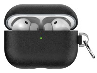 Husă pentru căști WiWU True Genuine Leather Protective Case HC-201 Black