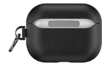 Husă pentru căști WiWU True Genuine Leather Protective Case HC-201 Black imaginea #2 — magazin online Desire.md