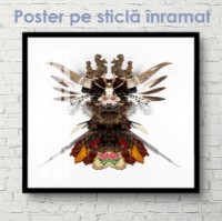 Pictură ArtShop Abstraction On A White Background 100x100cm (PA154) imaginea #3 — magazin online Desire.md