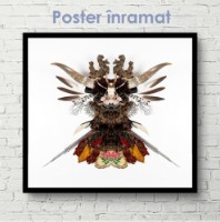 Pictură ArtShop Abstraction On A White Background 60x60cm (PA154-L-L) imaginea #3 — magazin online Desire.md