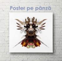 Pictură ArtShop Abstraction On A White Background 40x40cm (PA154-XL-PL) imaginea #3 — magazin online Desire.md