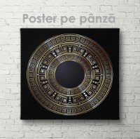 Pictură ArtShop Circle With Gold Elements 80x80cm (PA63-M-PL) imaginea #3 — magazin online Desire.md