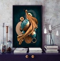 Pictură ArtShop Circles & Spheres Abstract 50x75cm (PA180-M-L)