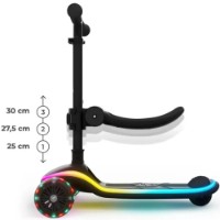 Trotinetă KinderKraft Raket UP Black (KRRAUP00BLK0000) imaginea #7 — magazin online Desire.md