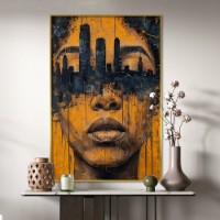Pictură ArtShop City in Abstract Style 40x60cm (PA371-L-L)