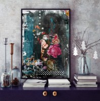 Pictură ArtShop Flower and Butterfly 60x90cm (PA54-LL)