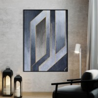 Pictură ArtShop Geometric Shapes With Gold Outline 40x60cm (PA439-L-L)