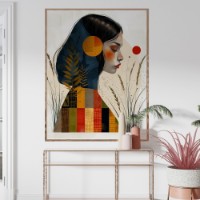 Pictură ArtShop Girl in National Style 40x60cm (PA377-L-L)