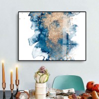 Pictură ArtShop Gold & Blue Paints 90x60cm (PA213)