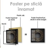 Pictură ArtShop Gold Abstract Leaves 40x40cm (PA91-XL) imaginea #2 — magazin online Desire.md