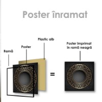 Pictură ArtShop Gold Abstract Leaves 80x80cm (PA91-M-L) imaginea #2 — magazin online Desire.md