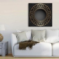 Pictură ArtShop Gold Abstract Leaves 60x60cm (PA91-L-PL)
