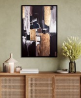 Pictură ArtShop Gold and Brown Abstraction 40x60cm (PA287-L-L)