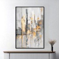 Pictură ArtShop Gray With A Gold Tint 30x45cm (PA376-XL)