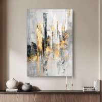 Pictură ArtShop Gray With A Gold Tint 30x45cm (PA376-XL-PL)
