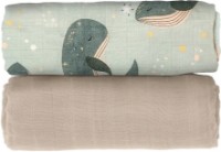 Pelinci Petite&Mars Misty Whale Song 2pcs 120x120cm (417368) imaginea #2 — magazin online Desire.md