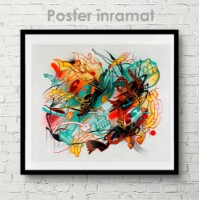 Pictură ArtShop Multicolored Abstraction 80x80cm (PA93-M-L) imaginea #3 — magazin online Desire.md