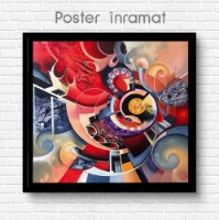 Pictură ArtShop Multicolored Abstraction 100x100cm (PA217-LL) imaginea #2 — magazin online Desire.md