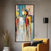 Pictură ArtShop Multi-Colored Silhouettes of People 50x75cm (PA436-M)