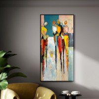 Pictură ArtShop Multi-Colored Silhouettes of People 60x90cm (PA436-LL)