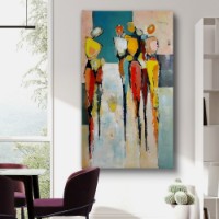 Pictură ArtShop Multi-Colored Silhouettes of People 40x60cm (PA436-L-PL)