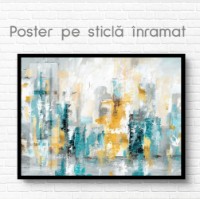 Pictură ArtShop Blue & Gold Abstract Spots 90x60cm (PA195) imaginea #2 — magazin online Desire.md