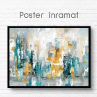 Pictură ArtShop Blue & Gold Abstract Spots 90x60cm (PA195-LL) imaginea #2 — magazin online Desire.md