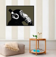 Pictură ArtShop Monkey with Headphones 60x40cm (PBW2-L-L)
