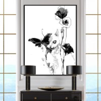 Pictură ArtShop Cat & Abstract Butterfly 40x60cm (PBWN271-L-L)