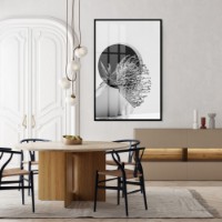 Pictură ArtShop Black & White Flower Element 50x75cm (PB111-M)