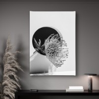 Pictură ArtShop Black & White Flower Element 50x75cm (PB111-M-PL)