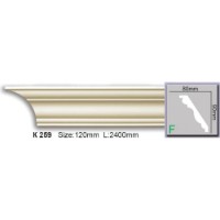 Сornisa tavan Harmony K259 (AB189) 90x80x2400 imaginea #2 — magazin online Desire.md