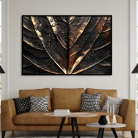 Pictură ArtShop Gold Leaf with Black 45x30cm (PB181-XL-L)