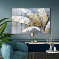 Pictură ArtShop Golden Palm Leaves 90x60cm (PB180)