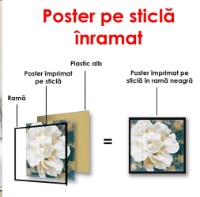 Pictură ArtShop White Flower with Golden Elements 60x60cm (PB158-L) imaginea #2 — magazin online Desire.md