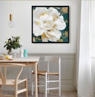 Pictură ArtShop White Flower with Golden Elements 40x40cm (PB158-XL-L)