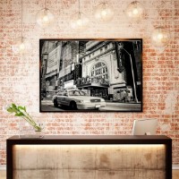 Pictură ArtShop Black & White Car in The City 75x50cm (PBW14-M)
