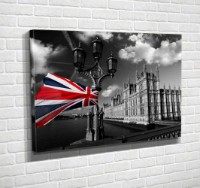 Pictură ArtShop British Flag 60x40cm (PBW19-L-PL)