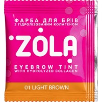 Vopsea pentru sprâncene Zola Tint With Collagen 01 Light Brown 5ml