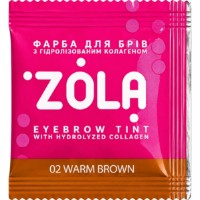 Vopsea pentru sprâncene Zola Tint With Collagen 02 Warm Brown 5ml